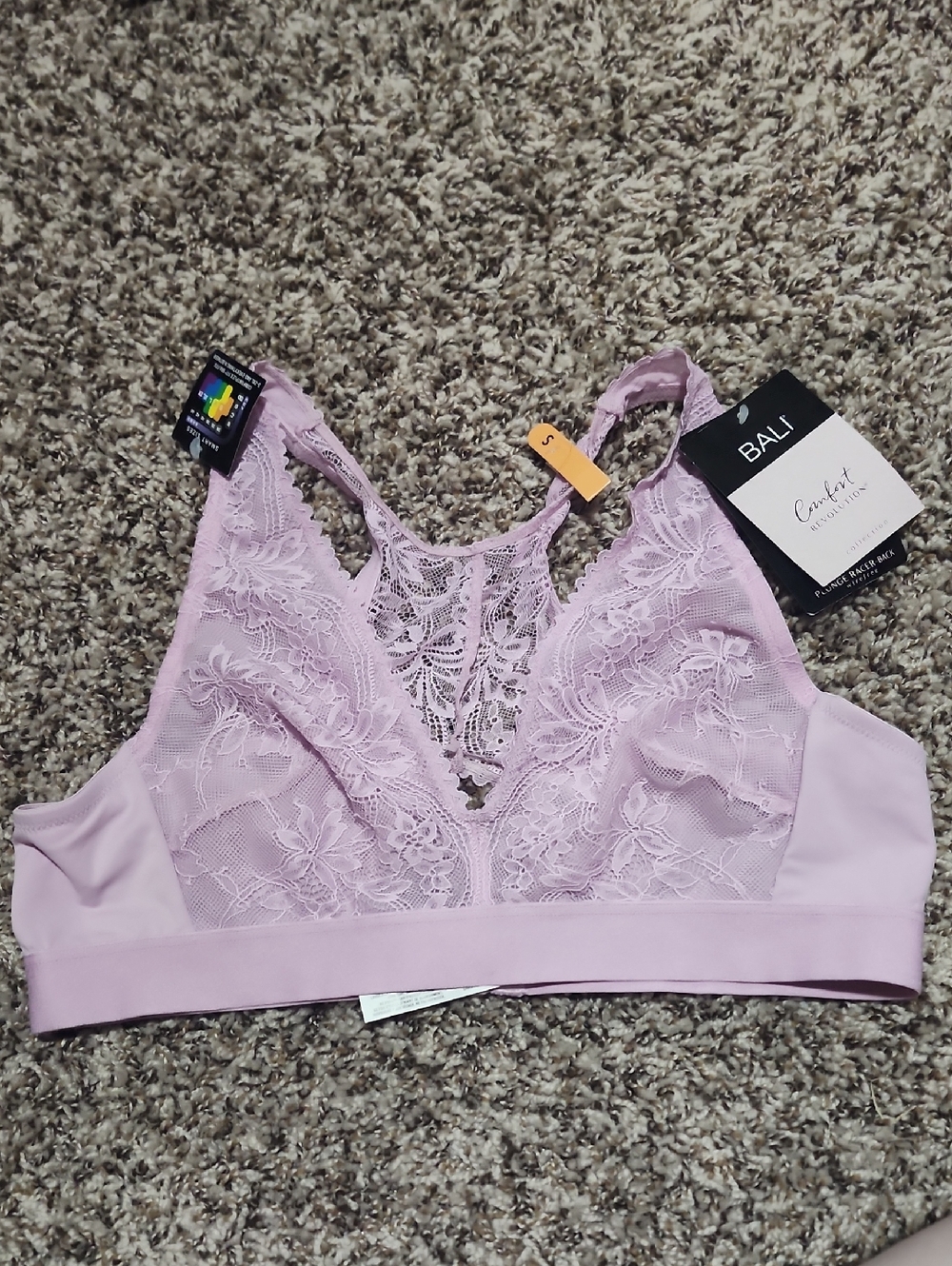 Bali Lace Bralette in Soft Lavender